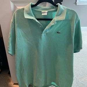 Lacoste men’s polo - sea green size 6 (large)